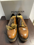SCARPE PEPEROSA MIS.39 MARRONE C/RIPORTO LAPIN C/SCATOLO