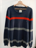 MAGLIONE GUESS TGXL BLU/ROSSO UOMO