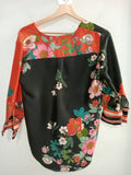 CAMICIA  OLTRE TG44 ROSSO/NERO FANTASIA FIORI