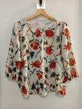 MAGLIA SOHA TGM PANNA FANTASIA FIORI ROSSI