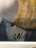 QUADRO OLIO SU TELA MUSICANTI NAIF  35X40