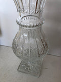 VASO IN VETRO DI BOEMIA H36XDIAM 17