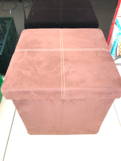 POUFF CONTENITORE MARRONE H40XL40XP40 CM