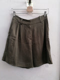 PANTALONCINO ZARA TGS VERDE MILITARE