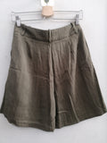 PANTALONCINO ZARA TGS VERDE MILITARE
