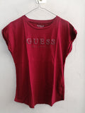 MAGLIA GUESS TGS ROSSO LOGATO DONNA