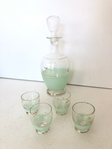SERVIZIO ROSOLIO IN VETRO 5 PZ