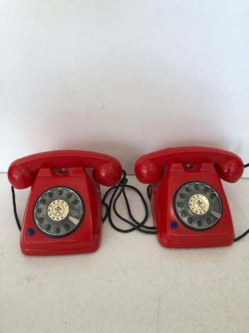 COPPIA GIOCO VINTAGE TELEFONO COMUNICANTE BRAL