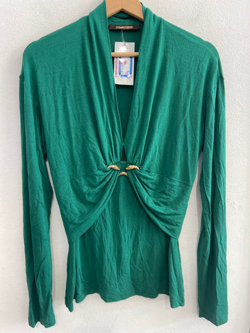 MAGLIA ROBERTO CAVALLI TG44 VERDE