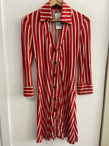 ABITO ATOS LOMBARDINI TG40 RIGHE ROSSO/BIANCO