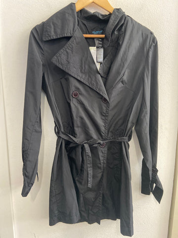 TRENCH CUSTO BARCELONA TG42 NERO C/RICAMO COLORATO