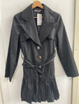 TRENCH BLUGIRL TG42 TESSUTO NERO A PALLONCINO