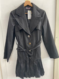 TRENCH BLUGIRL TG42 TESSUTO NERO A PALLONCINO