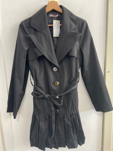 TRENCH BLUGIRL TG42 TESSUTO NERO A PALLONCINO