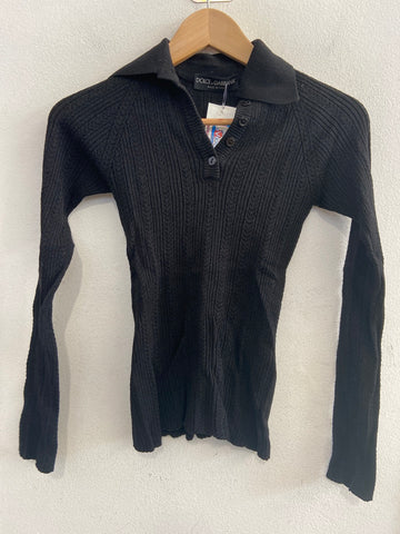 POLO DOLCE&GABBANA TG42 LANA NERO