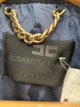 GIUBBINO ELISABETTA FRANCHI TG44 CAMOSCIO BLU