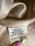 GIUBBINO VALENTINO TG 42 PELLE BEIGE