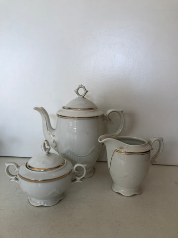 CAFFETTIERA ZUCCHIERIERA LATTIERA IN PORCELLANA BAVARIA
