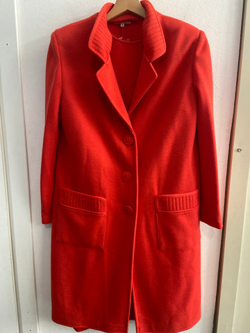 ABITO+CARDIGAN LUISA SPAGNOLI TGS CORALLO IN LANA