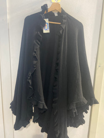 MANTELLA NERA C/BORDO VOILANT