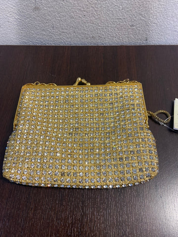 POCHETTE VINTAGE DORATA C/STRASS