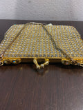 POCHETTE VINTAGE DORATA C/STRASS
