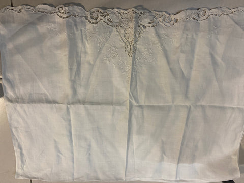 ASCIUGAMANO GRANDE IN COTONE BIANCO C/RICAMO