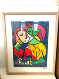 QUADRO MOREL ACRILICO SU CARTA 30X40