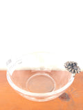 PORTA DOLCI IN VETRO CON LAM ARG H5XDIAMETRO10 CM
