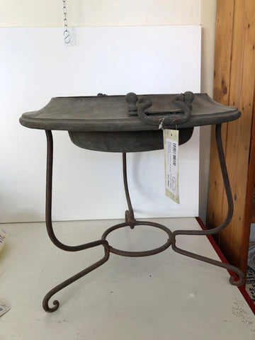 BRACIERE "CONCA" IN RAME C/TRIPODE H38XDIAMETRO28 CM