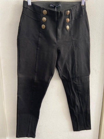 LEGGHINS ZARA TGL NERO C/BOTTONI