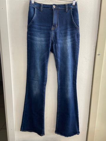 JEANS DONNA TGM A CAMPANA BLU SFUMATO