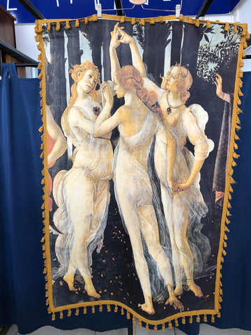 ARAZZO TRE GRAZIE BOTTICELLI H90XL135 CM