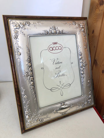 CORNICE PORTA FOTO DA TAVOLO ACCA IN LAM ARG 20X16 CM