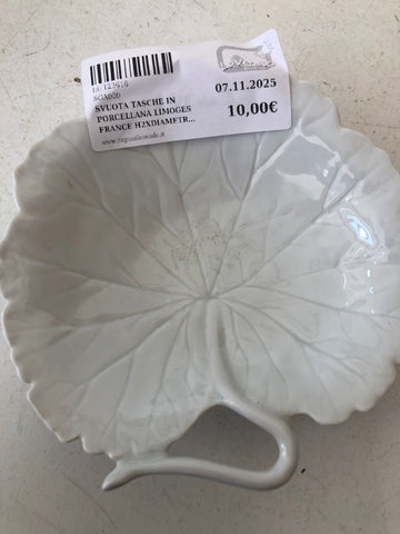 SVUOTA TASCHE IN PORCELLANA LIMOGES FRANCE H2XDIAMETRO15 CM