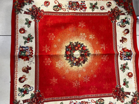 CENTRO TAVOLA NATALIZIO GOBELIN 96X96 CM