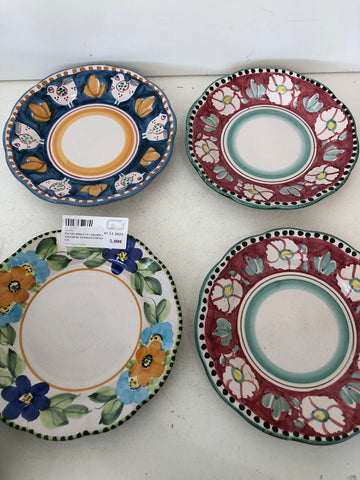 PIATTO DOLCE IN CERAMICA SOLIMENE H2XDIAMETRO20 CM