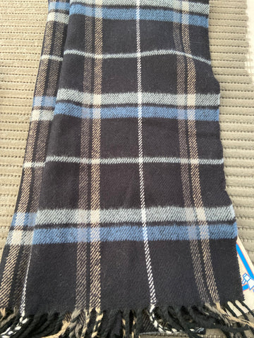 SCIARPA COVERI SCOZZESE BLU/AZZURRO