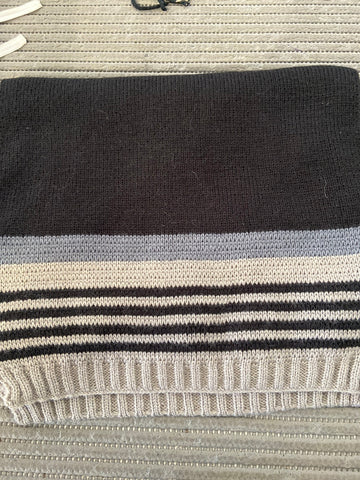 SCIARPA NAVIGARE NERO/GRIGIO(PARI AL NUOVO)