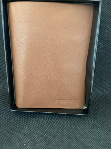 PORTAFGLIO/DOCUMENTI AZZARO IN PELLE MARRONE