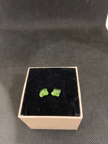 ORECCHINI FARFALLINA VERDE TIPO SWAROVSKI