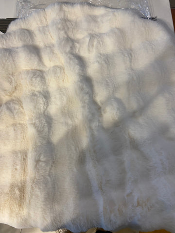 TAPPETINO PELLICCIA DIAM 80 BIANCO(PARI AL NUOVO)