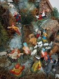 PRESEPE COMPLETO CON FIGURE E LUCI L78X52XH36