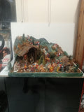PRESEPE COMPLETO CON FIGURE E LUCI L78X52XH36