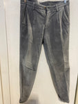 PANTALONE MANUEL RITZ TG46 VELLUTO GRIGIO UOMO