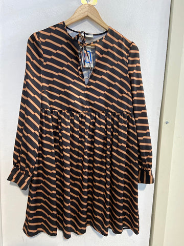 ABITO VICOLO TGS NERO/COGNAC