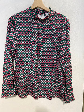 CAMICIA CLOSET TGS VERDE/ROSA FANTASIA