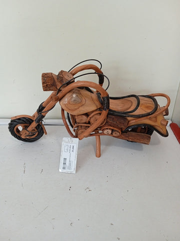 MODELLINO MOTO IN LEGNO H20XL40XP8 CM