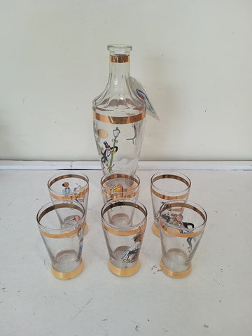 SERVIZIO LIQUORE IN VETRO 7 PZ