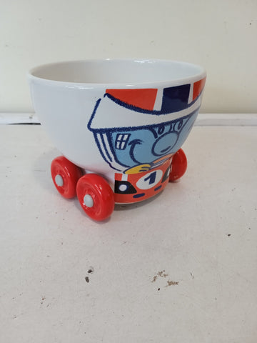 TAZZA PORCELLANA LA CASTELLANA CON RUOTE NUMERO UGO H8XDIAMETRO10 CM